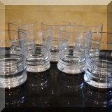 K36. Set of 7 iced tea glasses. 6”h x 3”w - $14 